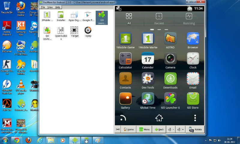 YouWave, Emulador Android para PC